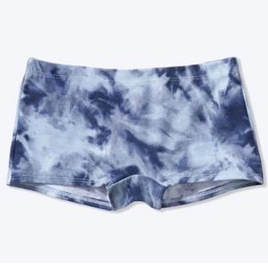 Victoria’s Secret VS PINK Cotton Shortie Boyshort - Blue Tie Dye